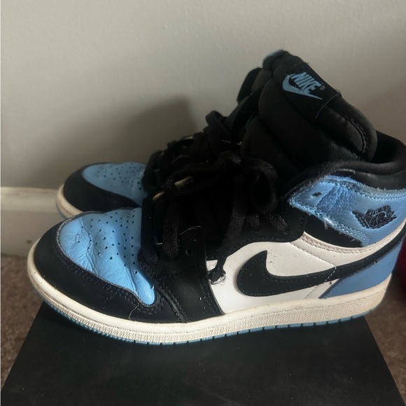 Nike Air Jordan High Top Sneakers - Black and Blue - Picture 7 of 9